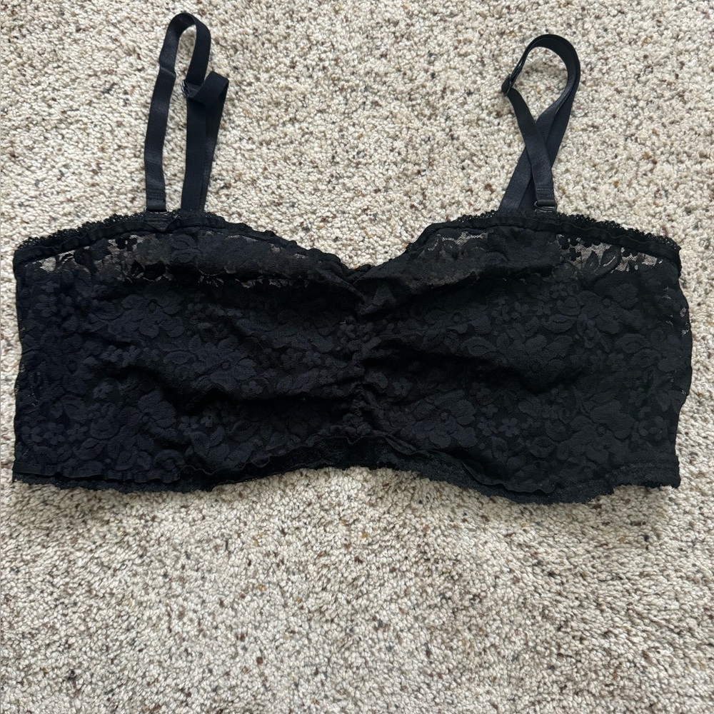 Torrid Black Lace Bandeau bralette